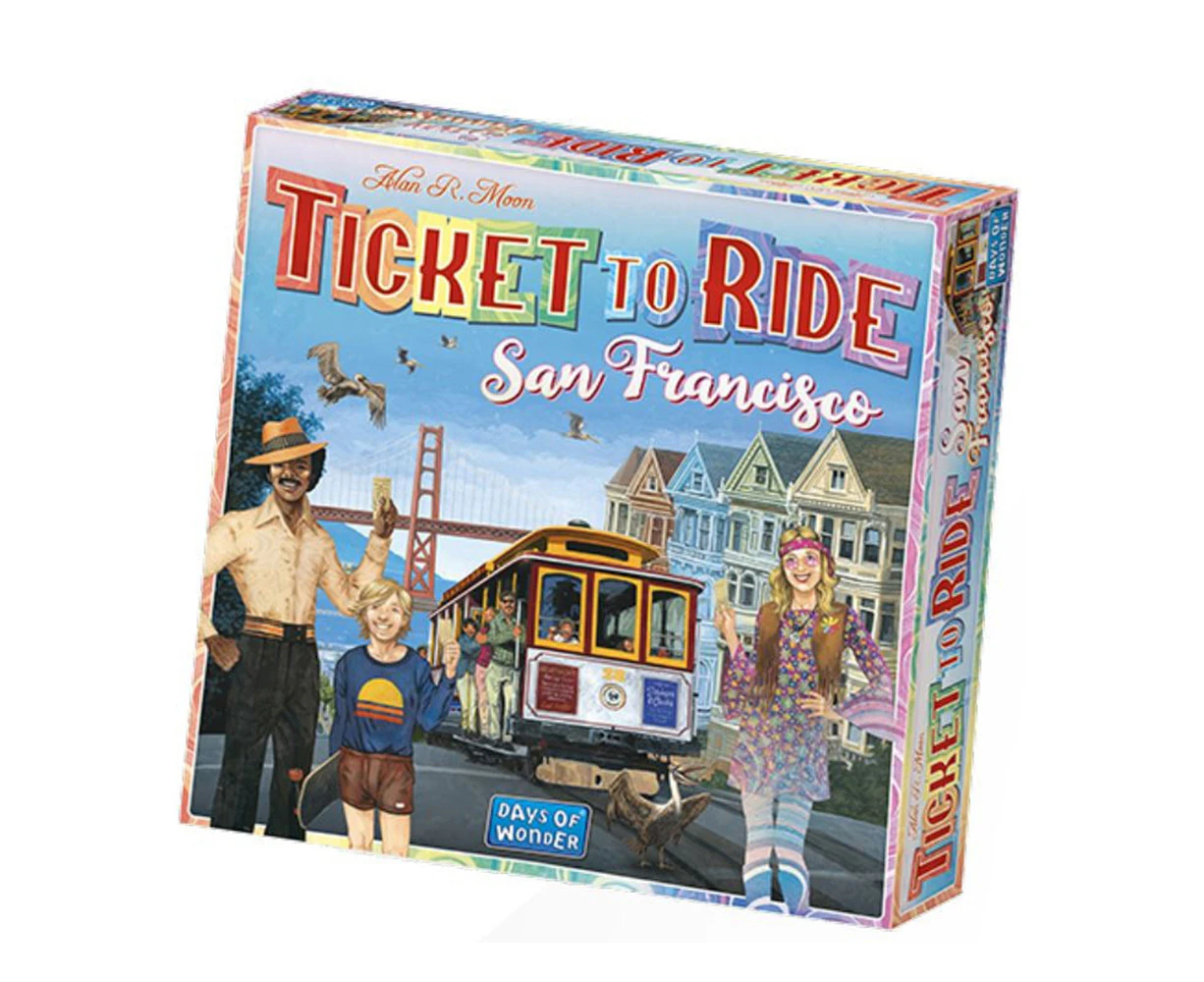 Days of Wonder Ticket to Ride San Francisco Strategy Board Game Kids/Family 8y+