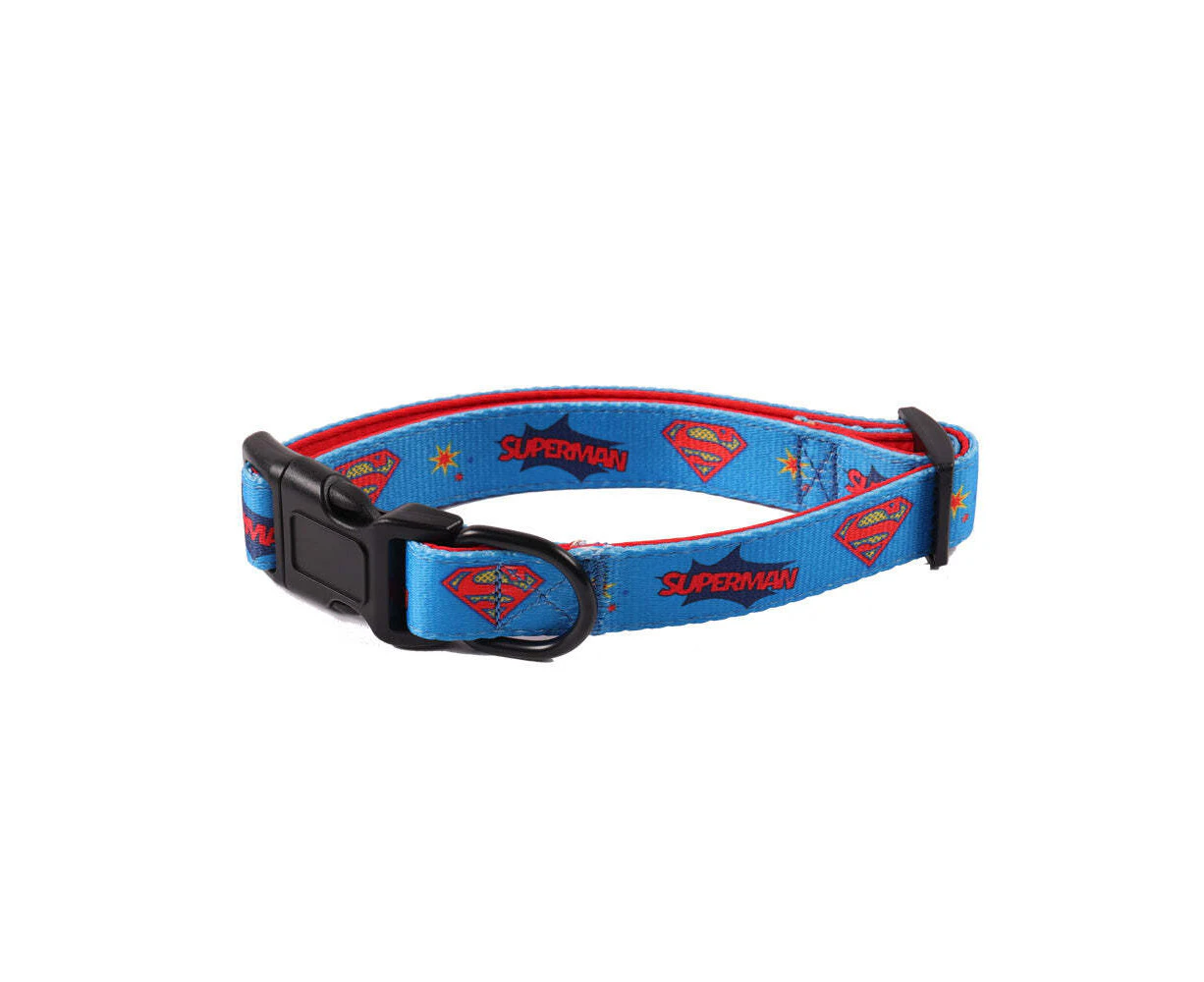 The Stubby Club Superman Pet Dog/Puppy Sml Collar Buckle Strap Neck Accessory