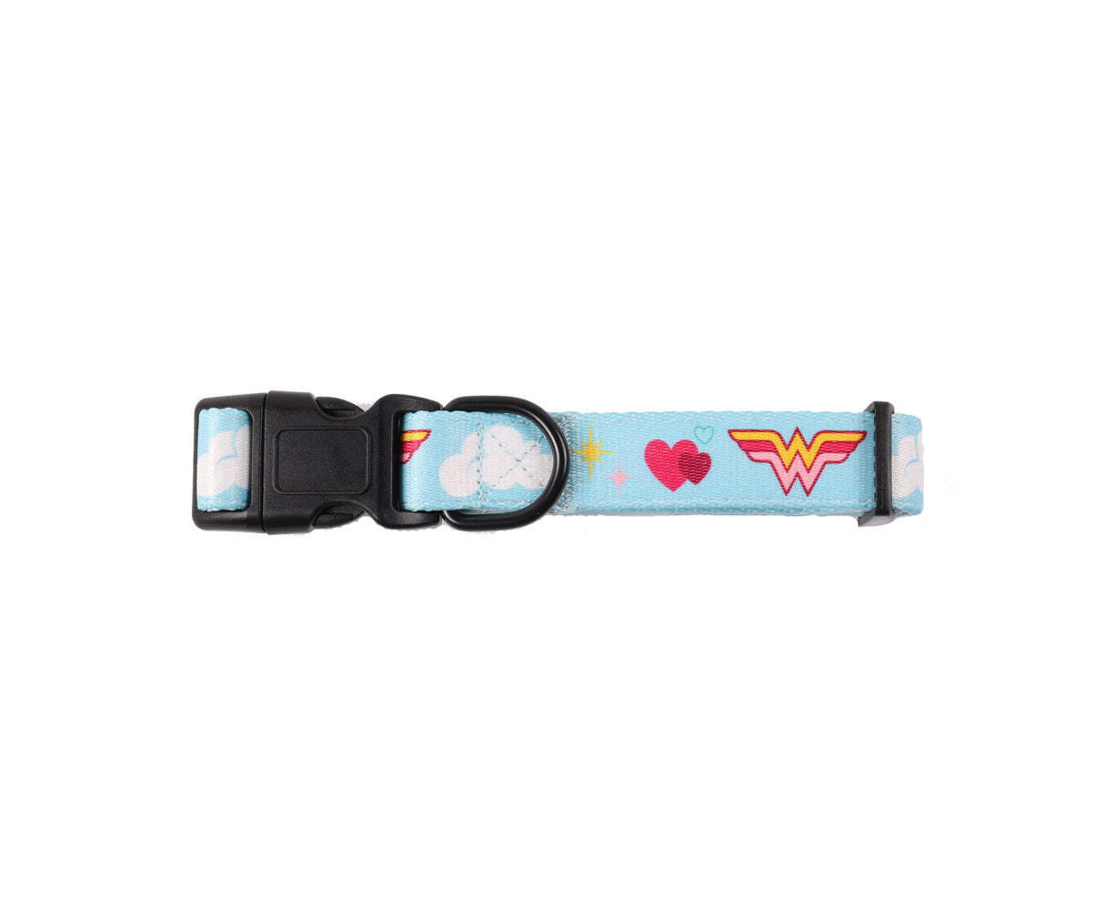 The Stubby Club Wonder Woman Small Pet Dog Collar Buckle Strap Neck Accessory