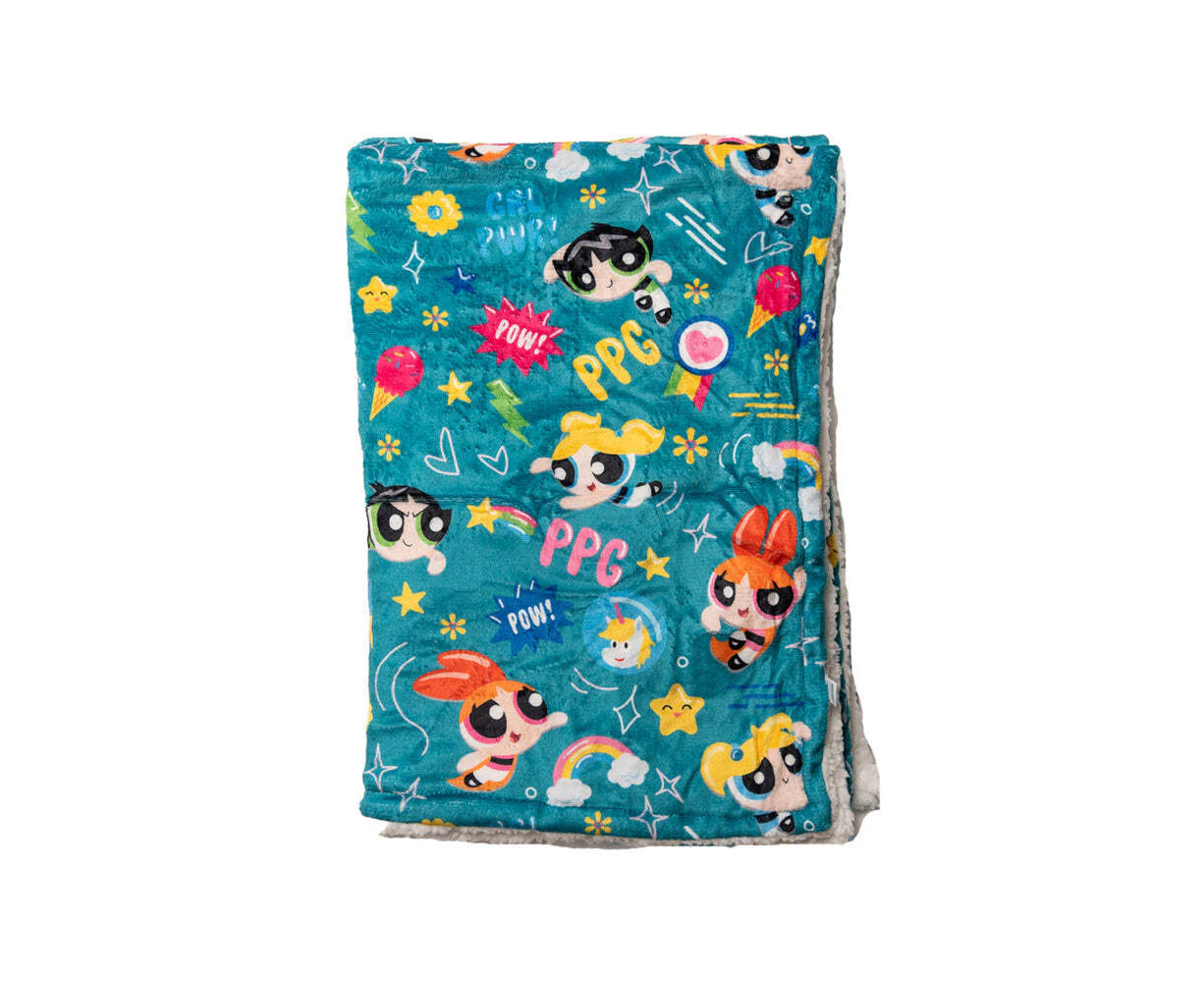 The Stubby Club Powerpuff Girls 100cm Pet Dog Comforter Blanket Soft Fleece