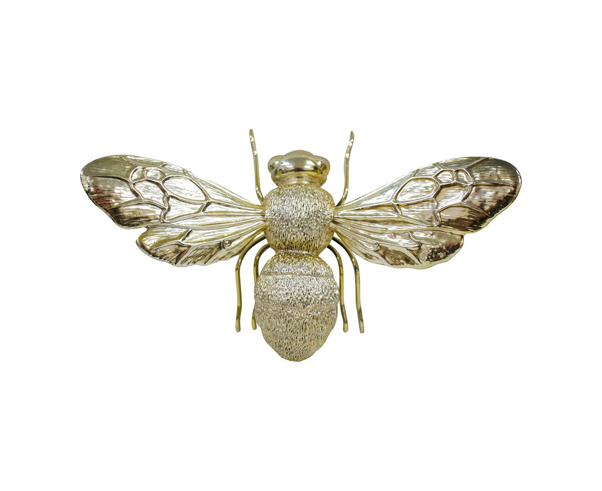 Resin 23cm French Bee Home/Room Decorative Statue Tabletop Ornament Large Gold