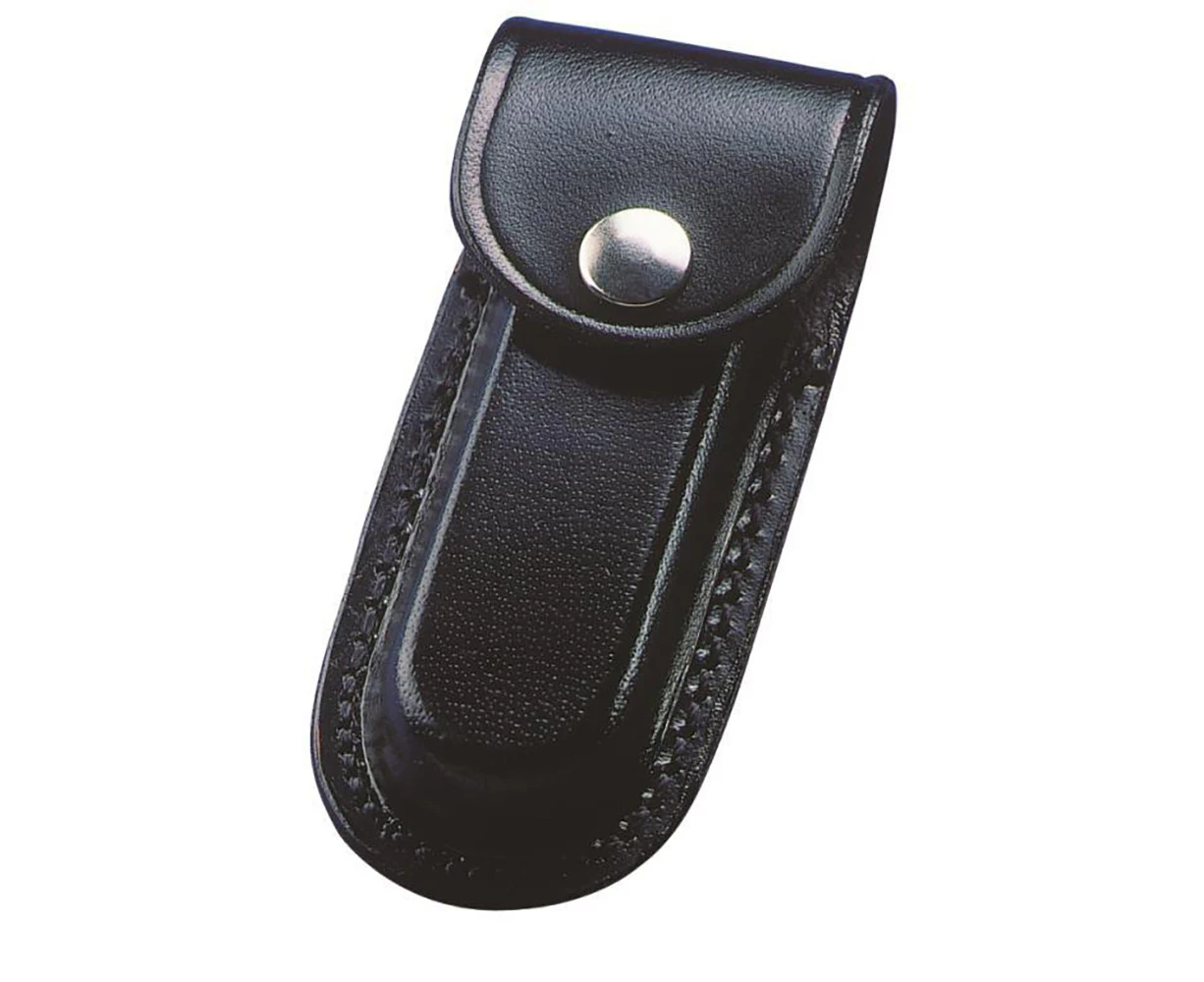 Whitby Knives Leather Knife Pouch/Holster/Sheath Black L For 5'' Knife