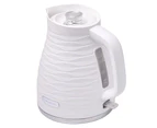 Westinghouse 1.7L Kettle & 4 Slice Toaster Pack White/Silver Wave Pattern