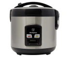 Westinghouse 6 Cup Rice Cooker Stainless Steel w/Keep Warm Function & Steamer