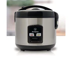 Westinghouse 6 Cup Rice Cooker Stainless Steel w/Keep Warm Function & Steamer