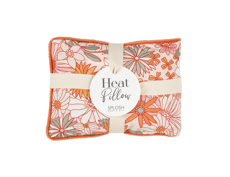 Splosh Wellness Retro Floral Heat Pillow Hot/Cold Velvet Pack Rectangle 40cm