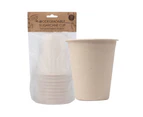 10pc Eco Basics 260ml Biodegradable Sugarcane Drinking Cup Disposable Container