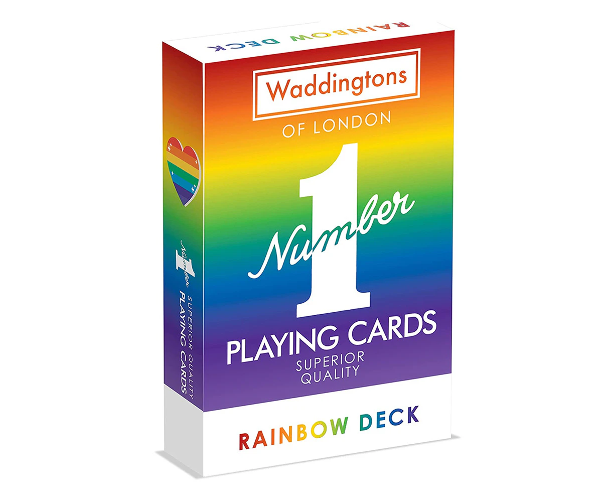 Waddingtons Rainbow Colour Edition Traditional/Classic Playing Cards Deck 5+