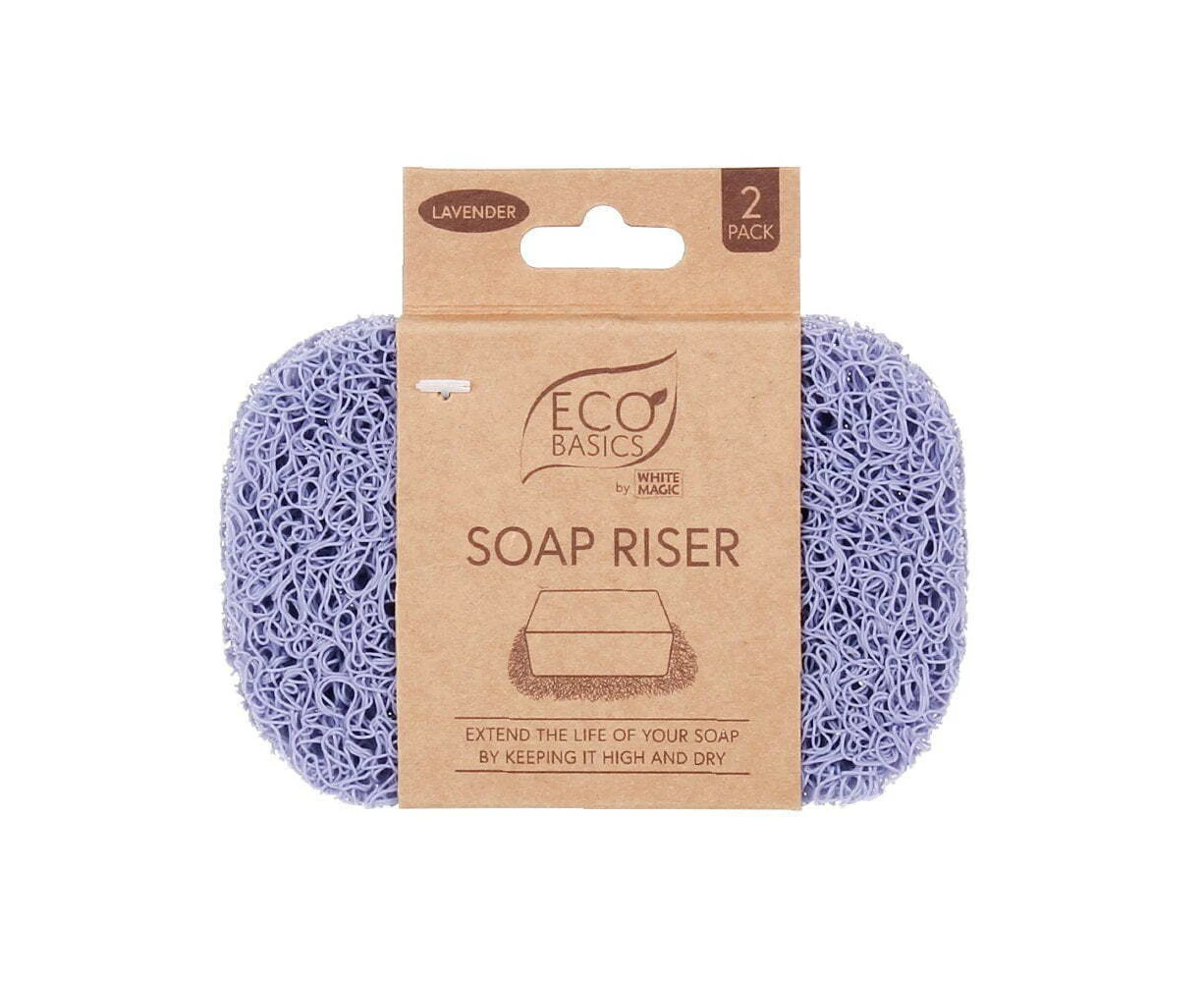 Eco Basics Soap Riser/Dish Elevator Holder Storage Bath/Sink Organiser Lavender