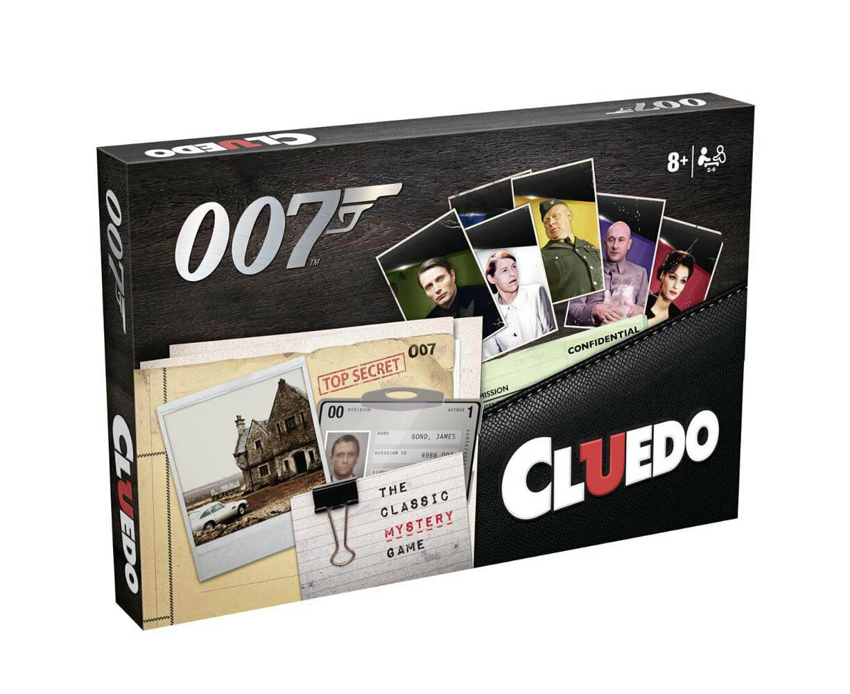 Cluedo James Bond 007 Edition Cassic Tabletop Family/Party Mystery Game 8y+