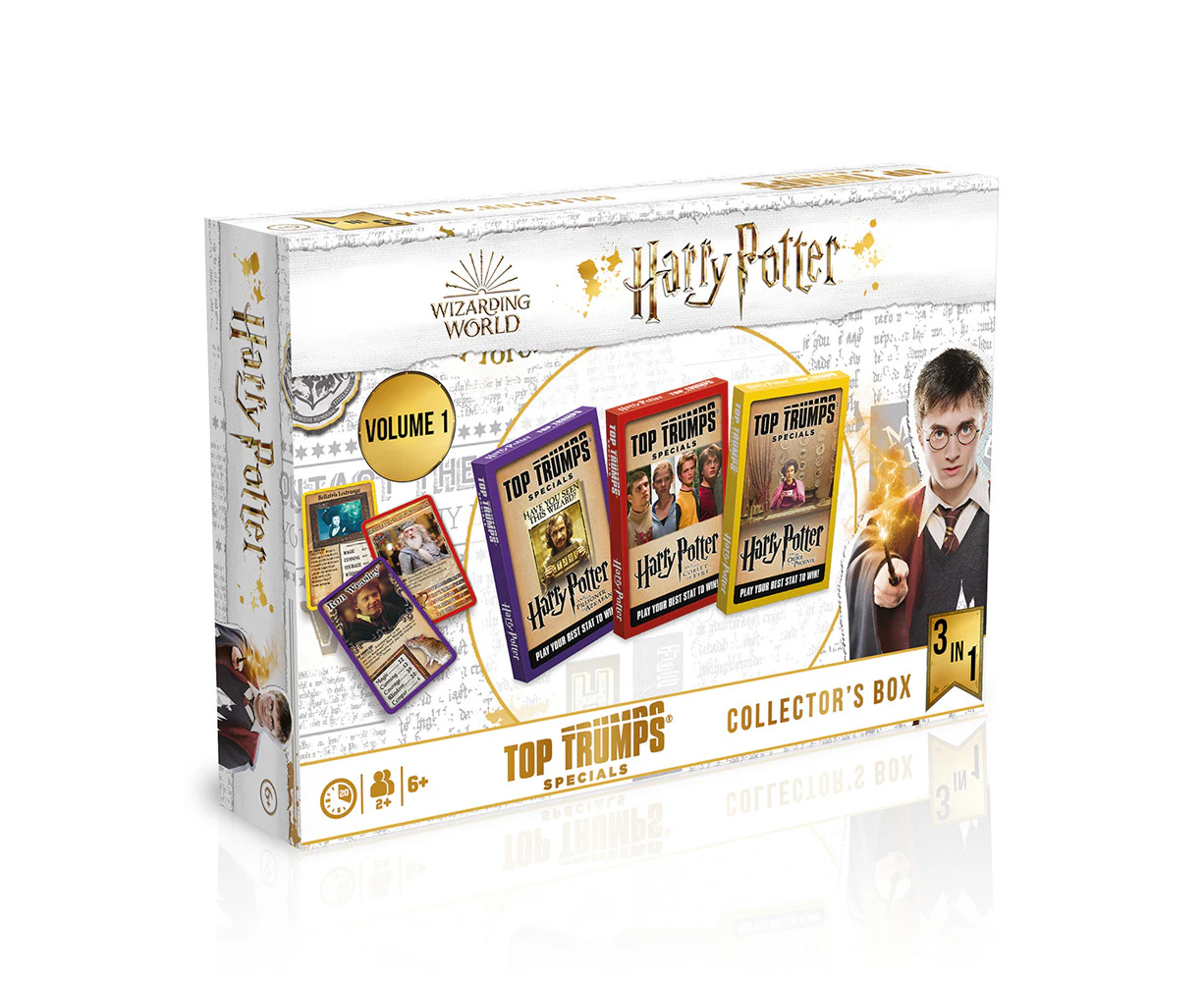 90pc Top Trumps 3 In 1 Collector Series Harry Potter Wizarding World Card Set 6+