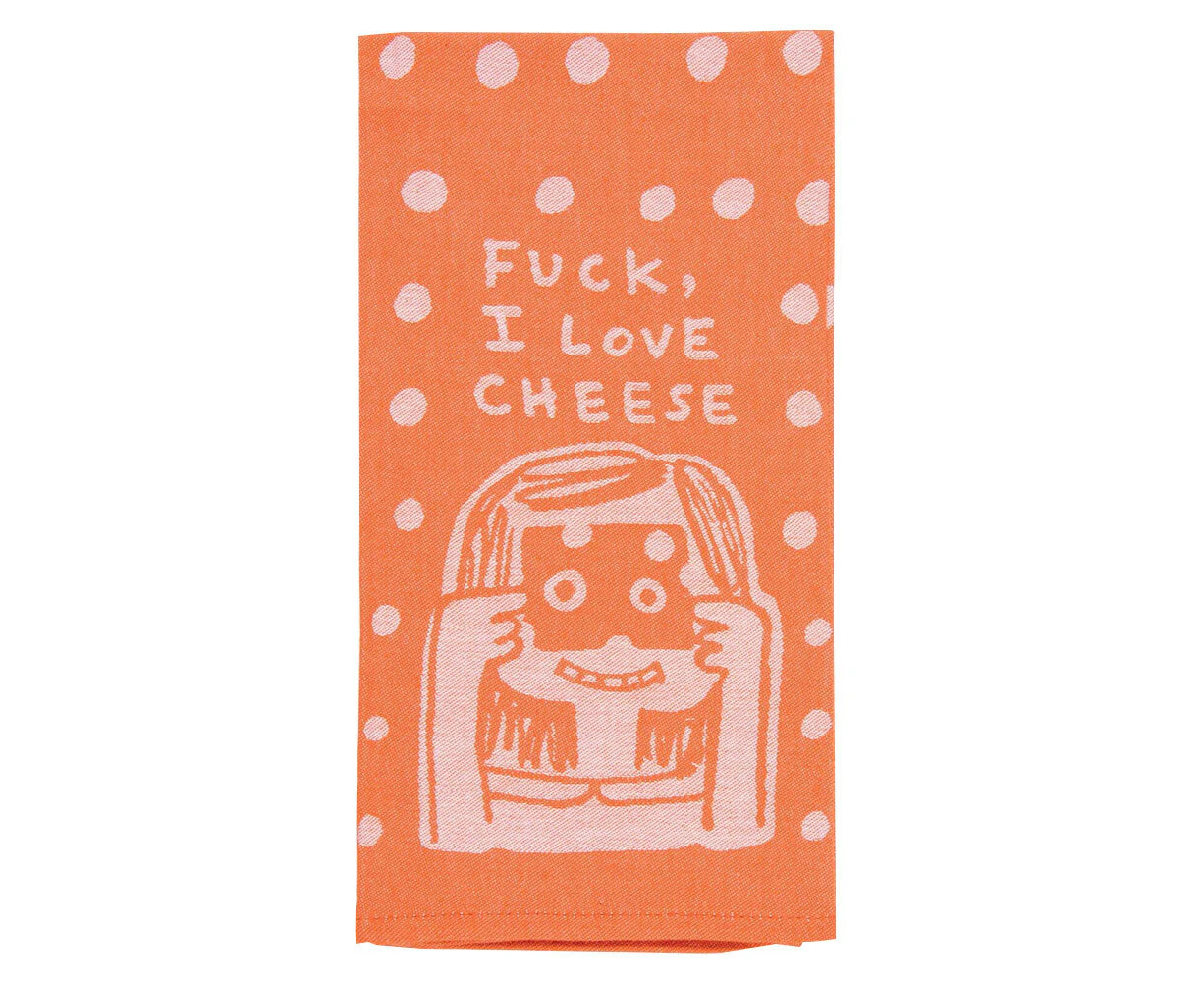 Blue Q f*ck I Love Cheese 71cm Cotton Dish Towel Kitchen Cleaning/Drying Cloth