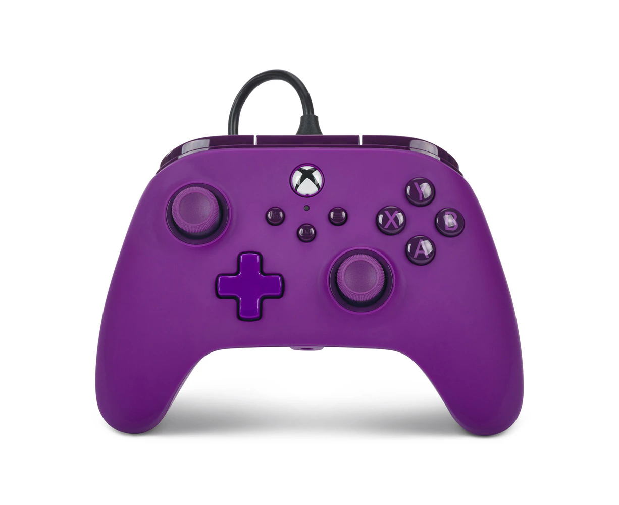 Powera Xbox Series S/X Advanced 3m Wired Console Gaming Controller Royal Purple