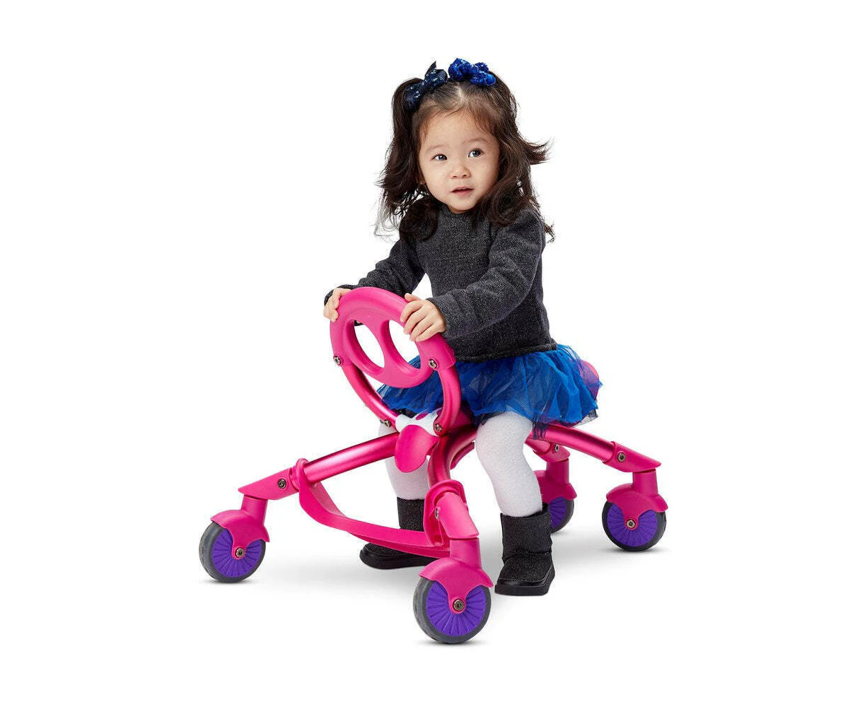 Ybike Pewi Push Ride On/Walker Kids/Toddler Toy Indoor/Outdoor Play Pink 3y+