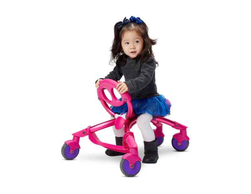 Ybike Pewi Push Ride On/Walker Kids/Toddler Toy Indoor/Outdoor Play Pink 3y+