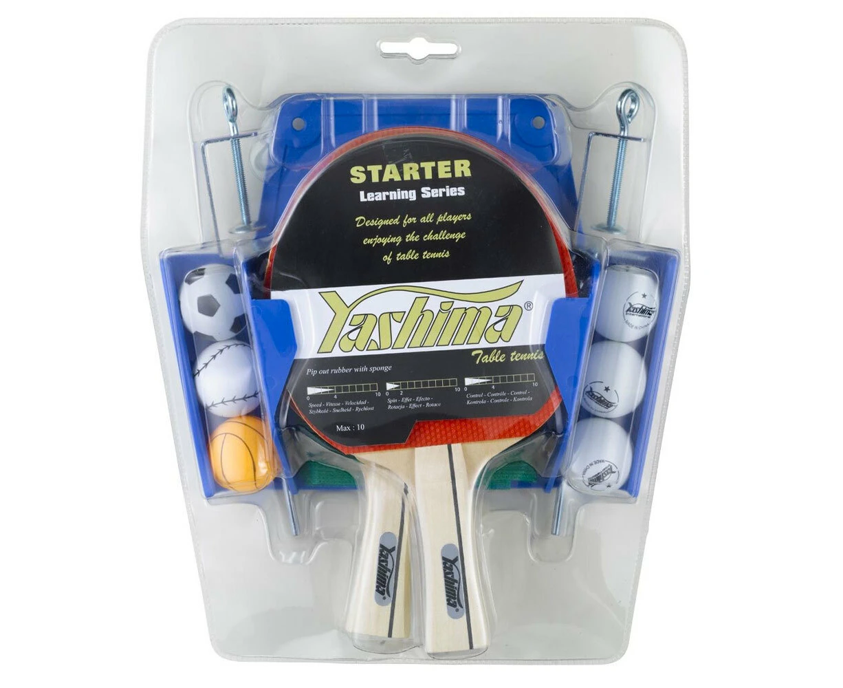 Yashima Starter Table Tennis/Ping Pong Learning Series Set With Hanger