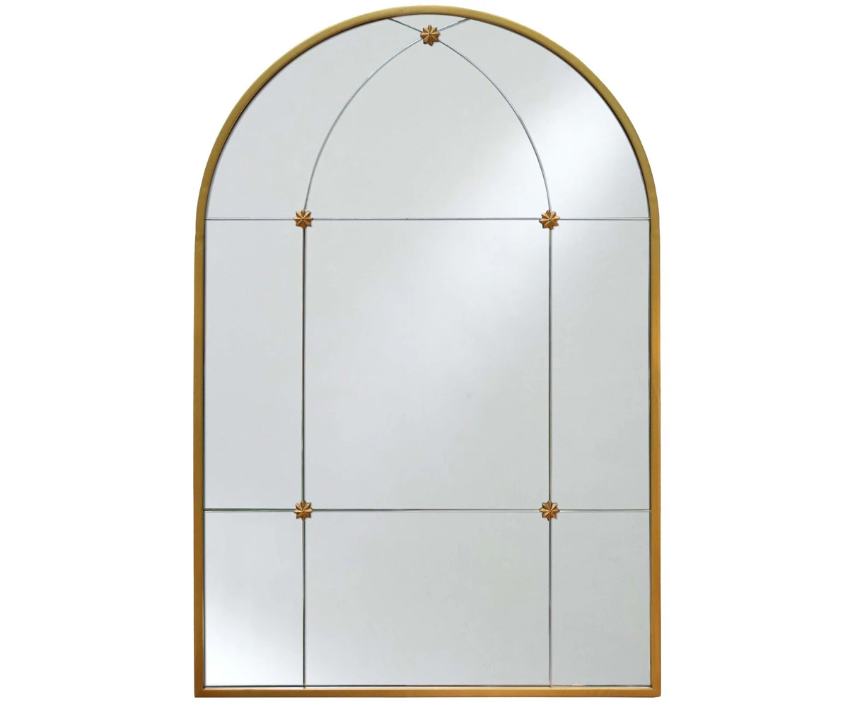 LVD Arched Metal 90cm Mirror Adalene Wall Hanging Decorative Display MED Bronze