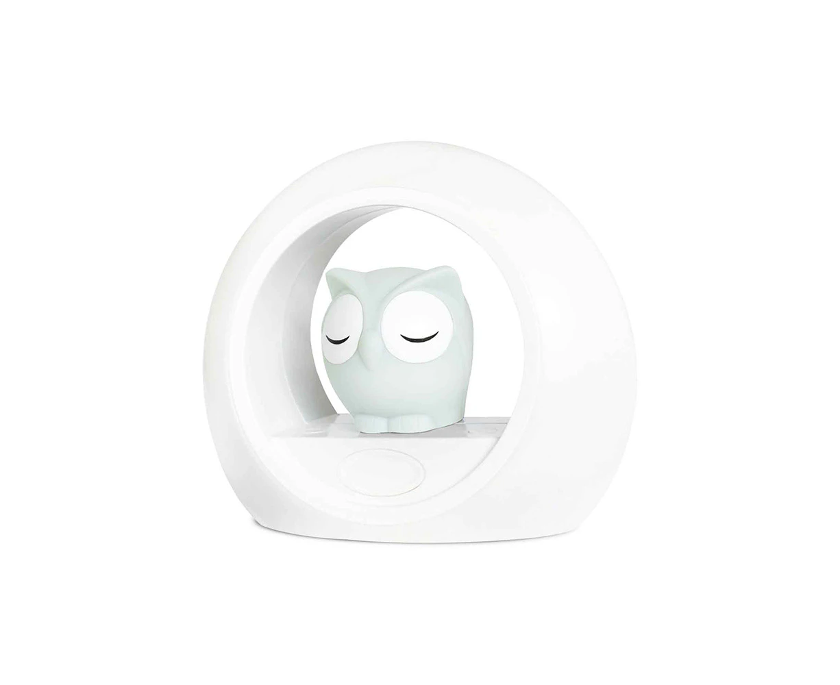 Zazu Lou Owl 20cm Voice Activated Night Light/Soother for 0m+ Baby/Infant Grey