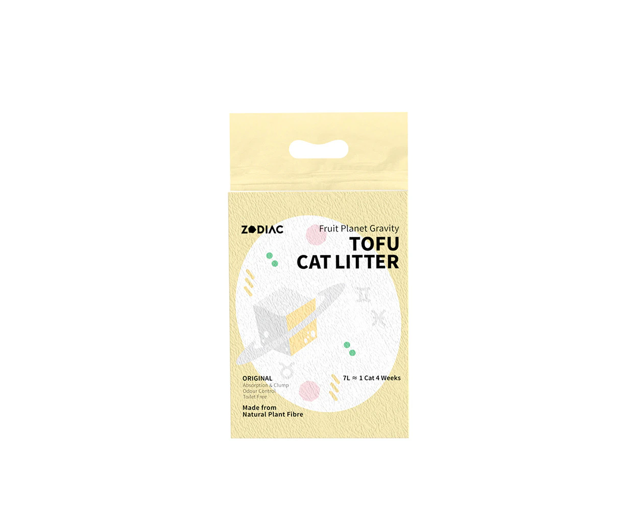 Zodiac 7L/2.5kg Fruity Tofu Soy Pulp Pet Cat Litter Absorbent/Clumping Original