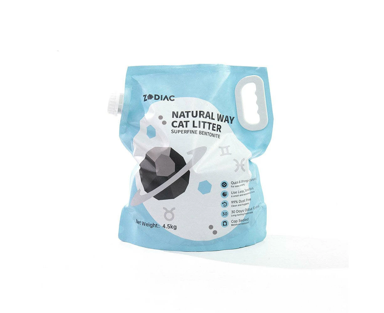 Zodiac Natural Way Pet/Cat Litter 4.5kg Superfine Bentonite Clump Odour Cleaning