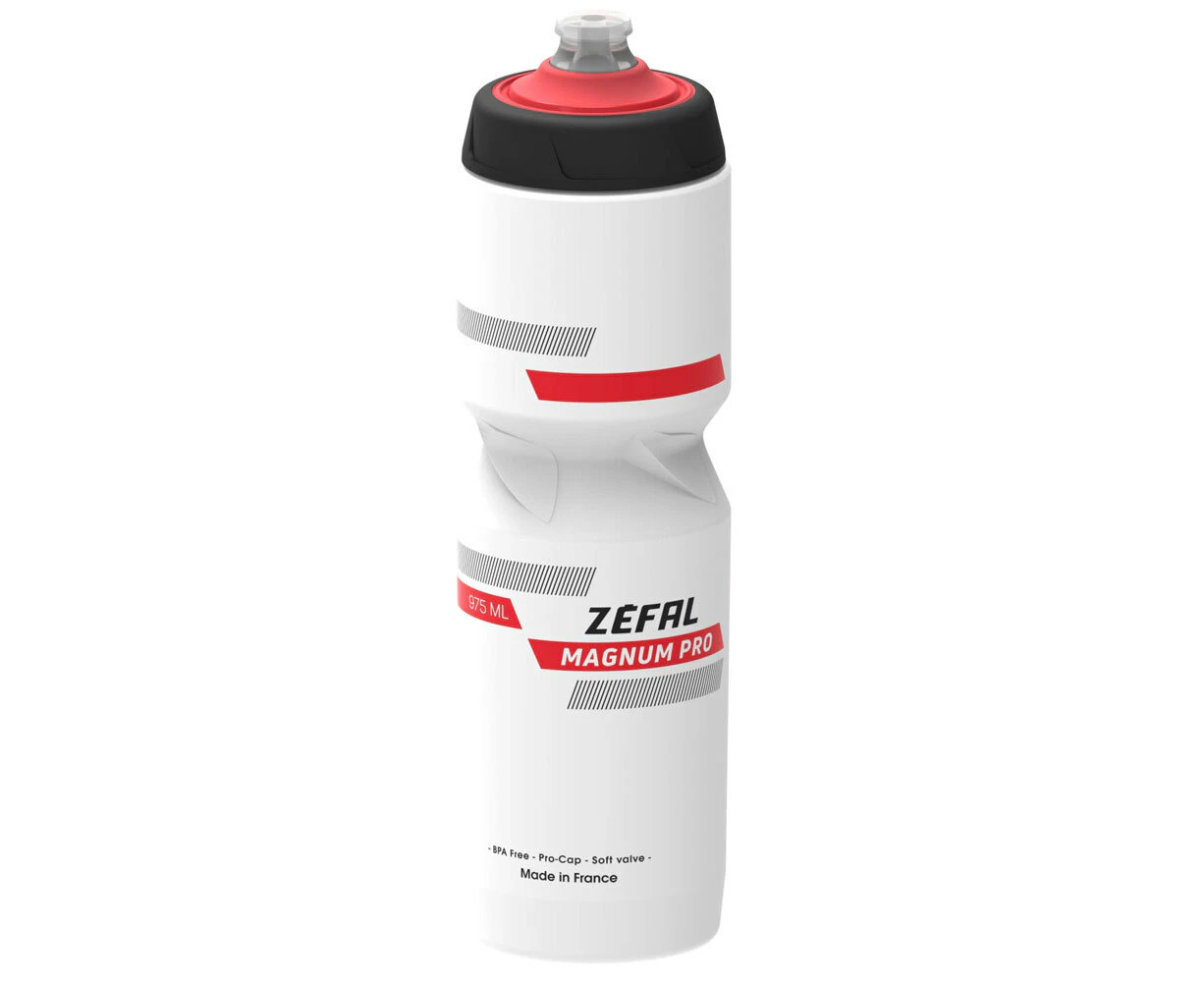 Zefal Magnum Pro 975ml Water Bottle Cycling/Bicycle Sports Drink Container White