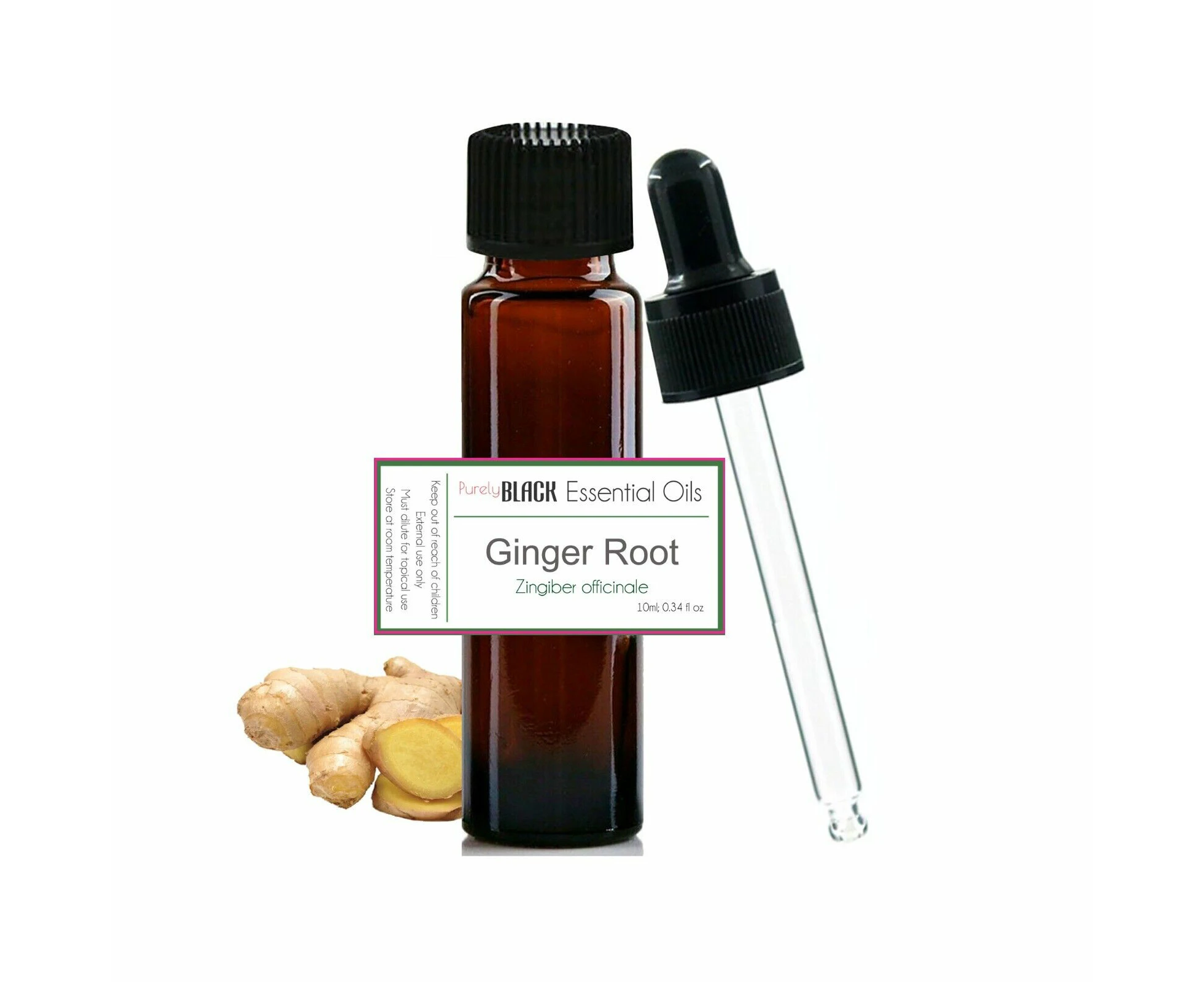 100% Pure Belly Drainage Ginger Oil 10ml For Lymphatic Drainage Massage