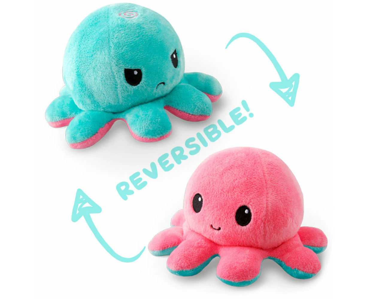 Reversible Plushie Octopus Light Pink/light Blue