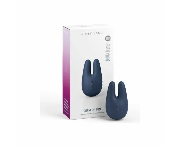 Jimmyjane Form 2 Pro Slate Clitoral Stimulator Dual Motor Vibrator For Women Model: Jj10904 Slate Gray