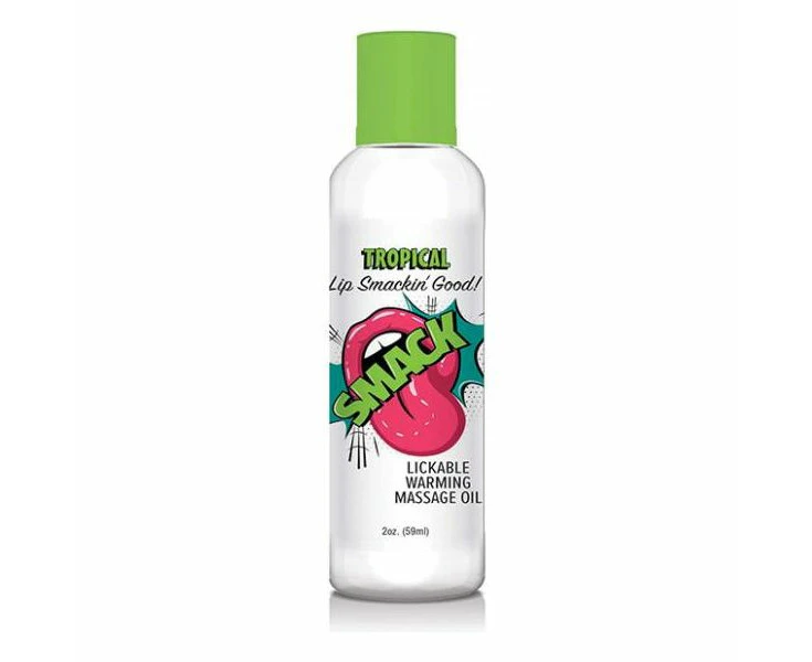 Smack Warming & Lickable Massage Oil 2 Oz Cherry Flavor