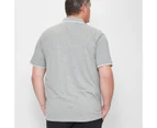 Target Plus Tipped Pique Polo Shirt - Grey