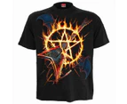 Spiral Direct Unisex Adult Hot Metal T-Shirt (Black) - HE2517