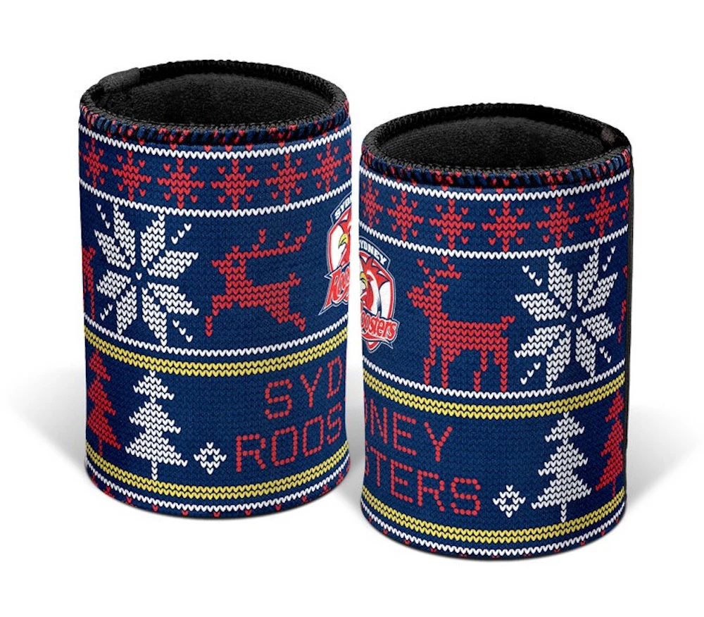 Sydney Roosters NRL Christmas Xmas Can Cooler Stubby Holder