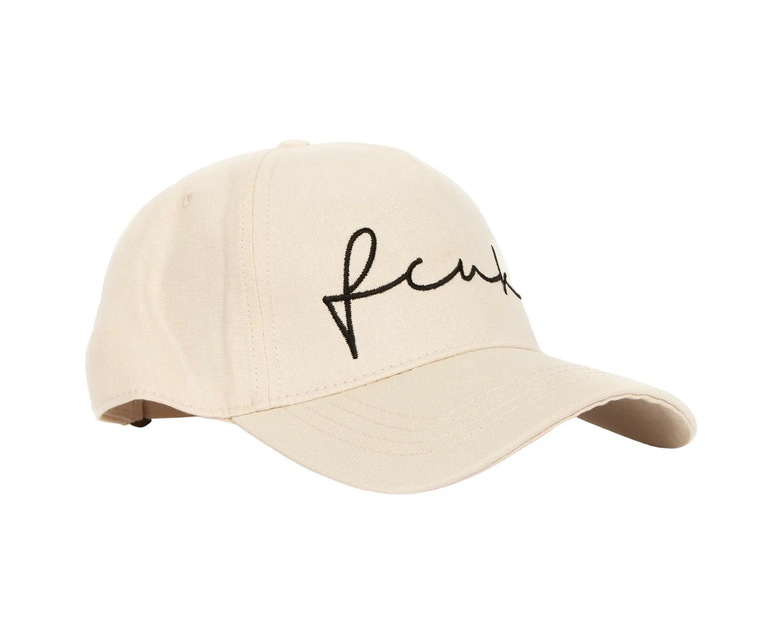 French Connection FCUK Scribble Baseball Cap (Stone) - BG1576