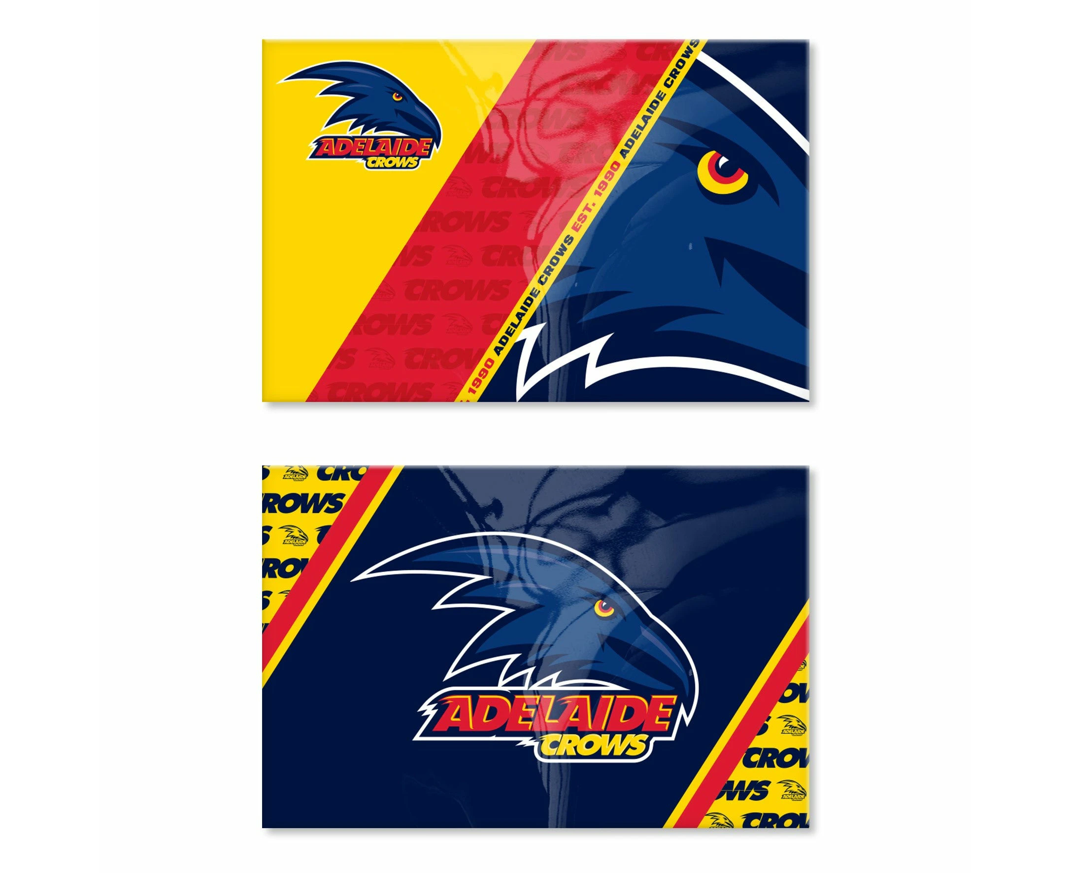 Adelaide Crows AFL Footy Set of 2 Magnets