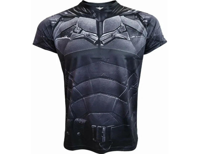 Batman Unisex Adult Muscle Cape T-Shirt (Black) - HE2705