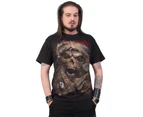 Spiral Direct Unisex Adult Rock Santa T-Shirt (Black) - HE2706