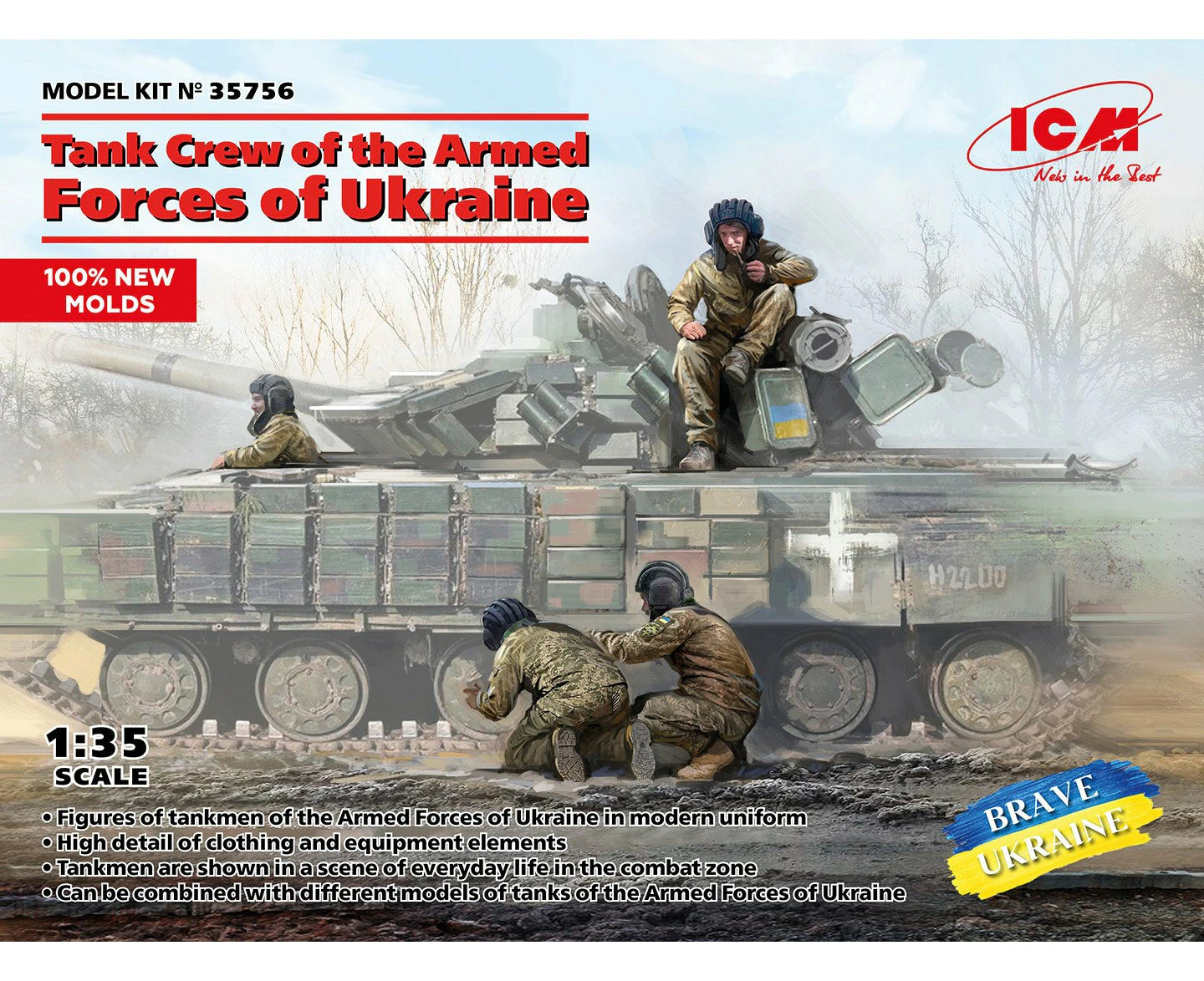 ICM 1:35 Ukraine Tank Crew