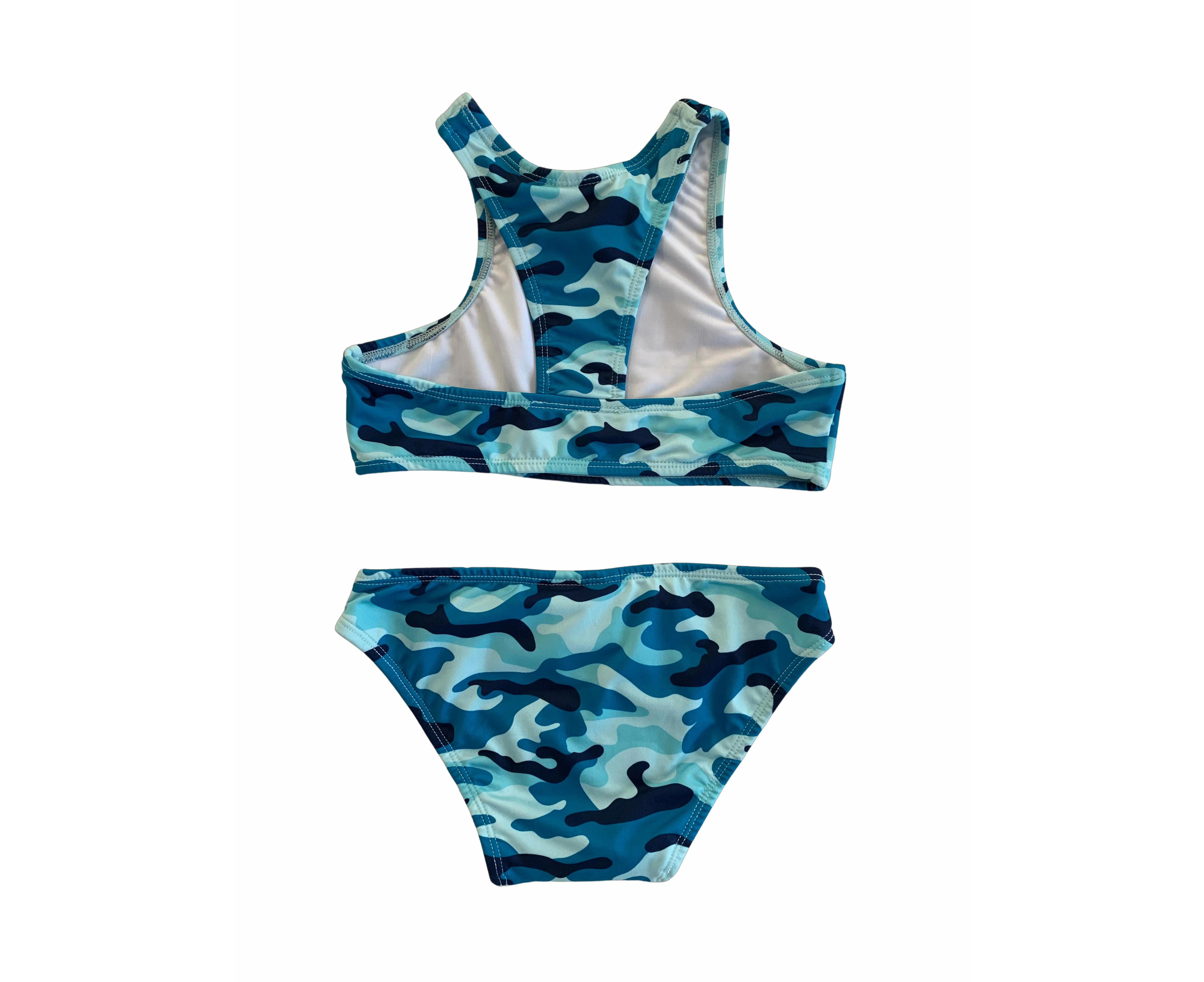 Crop Bikini - Blue Camo