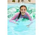 Girls Surf Suit - Pink & Blue Zebra