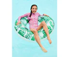 Girls Surf Suit - Pink & Blue Zebra