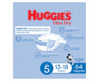 Huggies Ultra Dry Nappies for Boys Size 5 13-18kg 64pk