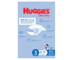 Huggies Ultra Dry Nappies for Boys Size 3 6-11kg 90pk