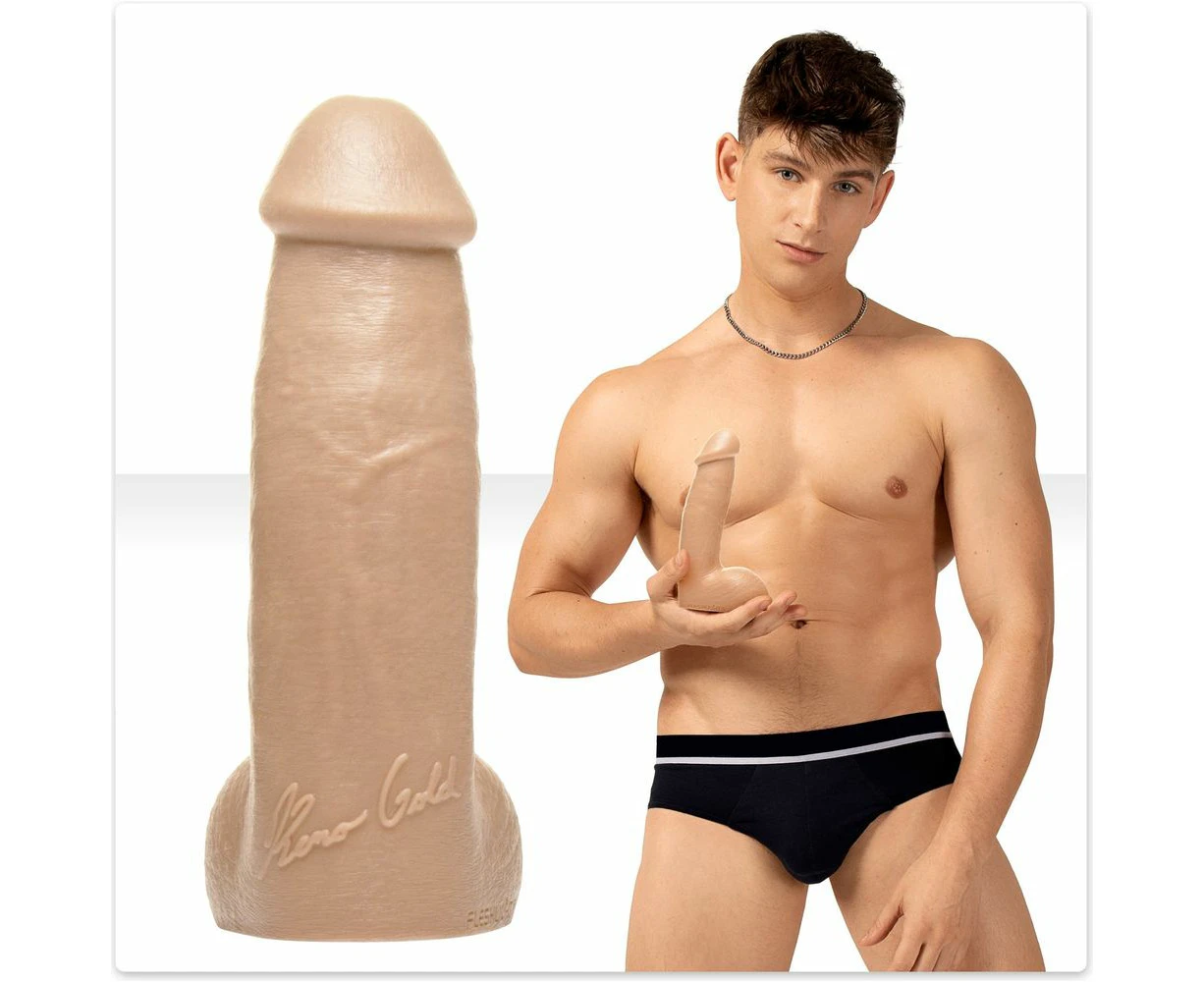 Fleshjack Boys Reno Gold Dildo Model 810476012816 Premium Fleshtone Male Pleasure Device ?