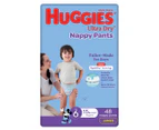 Huggies Ultra Dry Nappy Pants for Boys Size 6 15kg+ 96pk