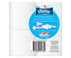 2 x 4pk Kleenex Complete Clean Double Length Toilet Paper Rolls