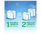 2 x 4pk Kleenex Complete Clean Double Length Toilet Paper Rolls