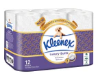 Kleenex Luxury Quilts Toilet Paper Rolls 12pk