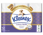 Kleenex Luxury Quilts Toilet Paper Rolls 12pk