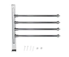 Rotary Bath Towel Bar Wall Mount Towel Holder Stainless Steel Towel Rack For Bathroom 4 Rods