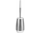 Polder Swivel Toilet Brush Caddy Cleaning Brush Stainless Steel Plastic Bathroom